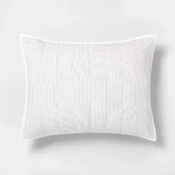 Microstripe Pillow Sham Cream/Gray - Hearth & Hand™ With Magnolia -Chic Home Decor Sale Shop GUEST 0411dbda 7209 43ed bfdf 242b502448e9
