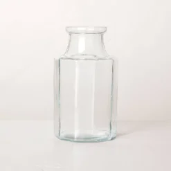 Octagonal Clear Glass Bottle Vase - Hearth & Hand™ With Magnolia -Chic Home Decor Sale Shop GUEST 062dfac6 21fe 469b ba13 04b139b463be