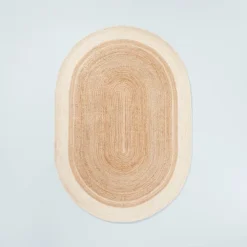 Bordered Color Block Braided Jute Area Rug Cream/Natural - Hearth & Hand™ With Magnolia -Chic Home Decor Sale Shop GUEST 0a81f656 abad 4d47 9e9b 653234a3bd82