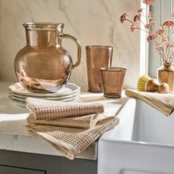 78oz Recycled Glass Pitcher Brown - Hearth & Hand™ With Magnolia