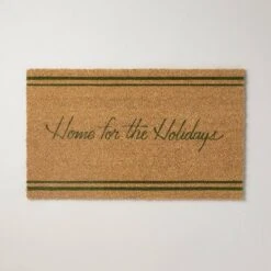 Home For The Holidays Coir Christmas Doormat Tan/Evergreen - Hearth & Hand™ With Magnolia -Chic Home Decor Sale Shop GUEST 13b31cfc 46c8 48a4 aa5b b1d7b81bcdb7