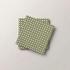 16ct Gingham Paper Beverage Napkins Green - Hearth & Hand™ With Magnolia -Chic Home Decor Sale Shop GUEST 26b25698 c8fa 45c7 a7d6 2e6c83a74a07