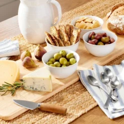 10oz Flared Brim Stoneware Mini Bowl Vintage Cream - Hearth & Hand™ With Magnolia