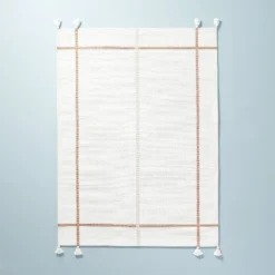 Bold Cross Stripes Tassel Rug Cream/Tan - Hearth & Hand™ With Magnolia -Chic Home Decor Sale Shop GUEST 3630ef84 b701 4a81 b546 9f6450d0c0e1