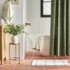20"x32" Open Plaid Bath Rug Green/Cream - Hearth & Hand™ With Magnolia: Woven Cotton, Machine Washable