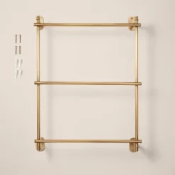 Wall-Mounted Brass Ladder Towel Rack Antique Finish - Hearth & Hand™ With Magnolia -Chic Home Decor Sale Shop GUEST 39dc7307 d5a8 46ee b65d 5f8f2823c844