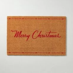 Merry Christmas Coir Doormat Tan/Red - Hearth & Hand™ With Magnolia -Chic Home Decor Sale Shop GUEST 3ca3c7c7 9ffa 460b b138 242b7efb3d97