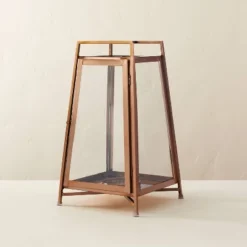 Raised Metal & Glass Pillar Candle Lantern Copper - Hearth & Hand™ With Magnolia -Chic Home Decor Sale Shop GUEST 490e8e09 35cf 4e94 b0b0 f71515cd4467