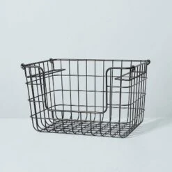 Stacking Wire Storage Basket Matte Black - Hearth & Hand™ With Magnolia -Chic Home Decor Sale Shop GUEST 51760ad1 4cd5 42e5 ad63 e77e3d305d6d
