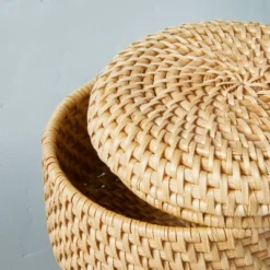Woven Basket With Lid Natural - Hearth & Hand™ With Magnolia -Chic Home Decor Sale Shop GUEST 5771aee5 3de9 4b2d 8eea 1b818536233b