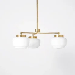 3-Arm Milk Glass Chandelier Ceiling Light - Hearth & Hand™ With Magnolia -Chic Home Decor Sale Shop GUEST 5ea632f9 3584 49a3 bec2 5c02d67fe243