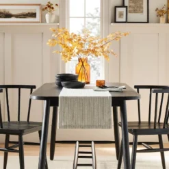 Textured Stripe Woven Table Runner Sage Green - Hearth & Hand™ With Magnolia