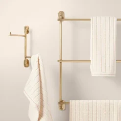 Wall-Mounted Brass Ladder Towel Rack Antique Finish - Hearth & Hand™ With Magnolia -Chic Home Decor Sale Shop GUEST 6d00560b 01b6 4058 9587 bbface94908c