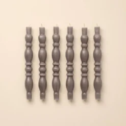 6pk Spindle Taper Candles Gray - Hearth & Hand™ With Magnolia -Chic Home Decor Sale Shop GUEST 71e14abc 5b93 4425 9983 2bb1a8c23367