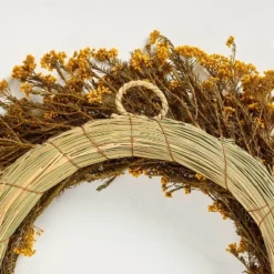 21.25" Preserved Golden Yarrow Fall Wreath - Hearth & Hand™ With Magnolia -Chic Home Decor Sale Shop GUEST 731ab7a2 0e38 453d 8cae 3d7177e6cc3a