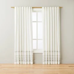 Engineered Hem Stripes Curtain Panel Cream/Gray - Hearth & Hand™ With Magnolia -Chic Home Decor Sale Shop GUEST 743f48fe 2c11 440f a426 eae94b06c663
