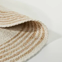 Round 6' Multi Stripe Braided Jute Area Rug Cream/Tan - Hearth & Hand™ With Magnolia -Chic Home Decor Sale Shop GUEST 9488b481 51ce 4505 9348 6b48547839cf