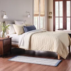 King Stitch Stripe Comforter Tan - Hearth & Hand™ With Magnolia