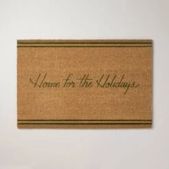 Home For The Holidays Coir Christmas Doormat Tan/Evergreen - Hearth & Hand™ With Magnolia -Chic Home Decor Sale Shop GUEST 9e509adc f297 45c1 9bfc 1446110a5518