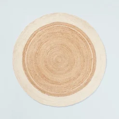 Bordered Color Block Braided Jute Area Rug Cream/Natural - Hearth & Hand™ With Magnolia -Chic Home Decor Sale Shop GUEST a0c10415 4f9c 4b5a b871 4df723b8b079