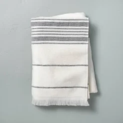 Multistripe Bath Towels Cream/Gray - Hearth & Hand™ With Magnolia -Chic Home Decor Sale Shop GUEST a3ab88f0 8654 425b a1f7 f62caee554f1