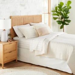 Channel Stitch Heathered Quilt - Hearth & Hand™ With Magnolia -Chic Home Decor Sale Shop GUEST a3b71507 25f8 46aa a5f4 34c20fa9cbc3