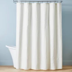 Crinkle Stripe Woven Shower Curtain - Hearth & Hand™ With Magnolia -Chic Home Decor Sale Shop GUEST a4db4300 5a76 4a9f 9868 e69b64040512