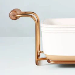 4.25qt Oven-to-Table Stoneware Baking Dish With Cradle Carrier Cream/Clay - Hearth & Hand™ With Magnolia -Chic Home Decor Sale Shop GUEST a6a6fc4c f8f3 4913 a404 ef592b5d98a2