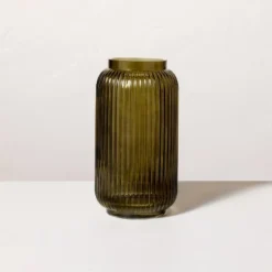 Ribbed Glass Jug Vase Dark Green - Hearth & Hand™ With Magnolia -Chic Home Decor Sale Shop GUEST ab2d0c8c 897e 425f 8c87 38834a481ab7