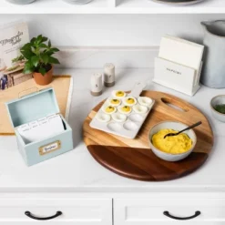 Stoneware Napkin Holder - Hearth & Hand™ With Magnolia: Tabletop Ceramic, Hand Wash, Matte Finish