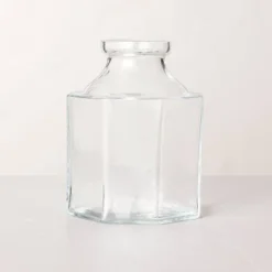 Octagonal Clear Glass Bottle Vase - Hearth & Hand™ With Magnolia -Chic Home Decor Sale Shop GUEST b77fda3b 4964 41c9 b258 a7f93f4b99c9