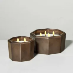 Octagonal Ceramic Cashmere & Suede Fall Jar Candle Metallic Bronze - Hearth & Hand™ With Magnolia -Chic Home Decor Sale Shop GUEST c2d76d0f 821b 4b02 b2fe 1a79665ccca4 2