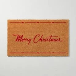 Merry Christmas Coir Doormat Tan/Red - Hearth & Hand™ With Magnolia -Chic Home Decor Sale Shop GUEST cff9aae3 34b2 4a2b 937a 28c875ecea82