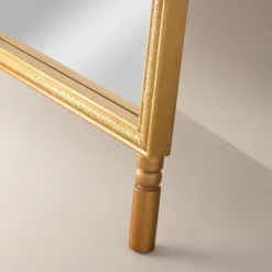 Arched 28"x70" Wood Framed Leaner Mirror Brass - Hearth & Hand™ With Magnolia -Chic Home Decor Sale Shop GUEST d11368bb 5f34 4961 b778 f5a096b3fbae