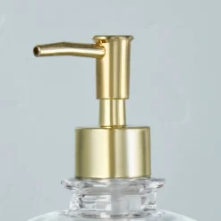 Sculpted Glass Soap/Lotion Pump Dispenser Clear/Brass - Hearth & Hand™ With Magnolia -Chic Home Decor Sale Shop GUEST d413e622 c778 407d a23b 34911bd8705e