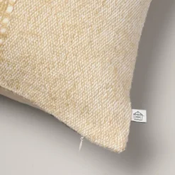 24"x24" Block Stripe Square Throw Pillow Heathered Beige - Hearth & Hand™ With Magnolia: Farmhouse Decor, Removable Cover -Chic Home Decor Sale Shop GUEST d580f517 fa33 4213 8cd9 6053f77fbc7f