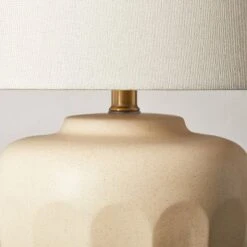 Faceted Ceramic Table Lamp Taupe/Cream (Includes LED Light Bulb) - Hearth & Hand™ With Magnolia -Chic Home Decor Sale Shop GUEST da8e631d bb1b 4505 abbc ceff25417c31