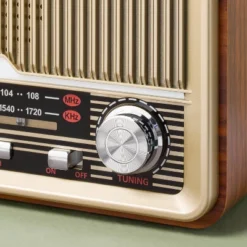Vintage Wood Finish AM/FM Radio And Bluetooth Speaker - Hearth & Hand™ With Magnolia -Chic Home Decor Sale Shop GUEST e1ae3017 2508 4da6 99a7 6b538acc9fb6