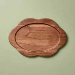 Wood Scallop Oval Tray - Hearth & Hand™ With Magnolia -Chic Home Decor Sale Shop GUEST ea41e931 cd94 4a94 8c5a 51bec3048e3d