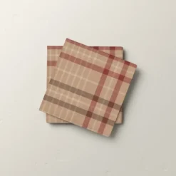 16ct Fall Plaid Paper Beverage Napkins Burgundy/Brown - Hearth & Hand™ With Magnolia -Chic Home Decor Sale Shop GUEST fe5115b0 c2ac 4dd8 b287 5f20b778317e