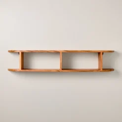 Rounded Edge Two Tier Wood Shelf - Hearth & Hand™ With Magnolia -Chic Home Decor Sale Shop GUEST fe59124a 1694 44ca 9132 fe4d41fdc350